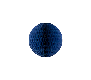 Globo Colmeia de papel tamanho P 11cm - Azul Espacial 1Un