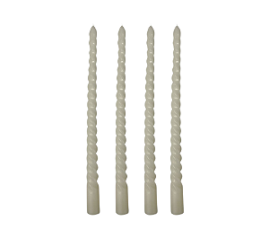 Vela Decorativa Natalina Branco - 4 Un