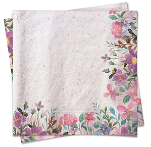 Guardanapo papel Flora 32,5x32,5cm - 20 un Cromus Flores