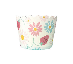 Forminhas para Cupcake Forneaveis Margaridas e Morangos 20Un