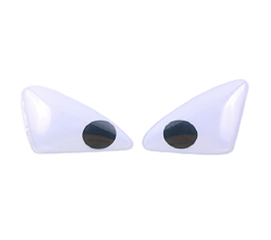 Enfeite Decorativo Par de Olhos Fantasma Bravo Halloween 1Un