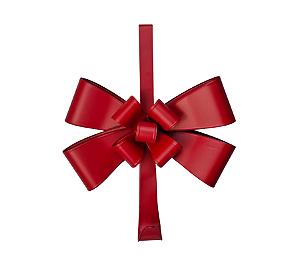 Gancho de Porta P/ Guirlanda Laço Vermelho Natal 1Un