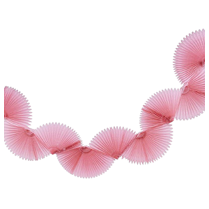 Guirlanda Leque de Papel de Seda - Rosa Tutti Frutti 1un