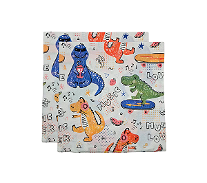 Guardanapo Papel Dinossauros Musicais 33x33cm 20Un