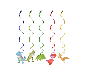 Faixa Decorativa Espiral Dinossauros Divertidos