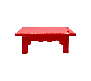 Mesinha Decorativa Vermelho 20x14cm 1Un