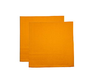 Guardanapo Papel Laranja Arrazo Folha Dupla 33x33cm 20Un