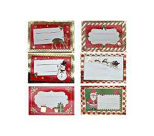 Conjunto de Adesivos Natalinos Natal De/Para 60Un