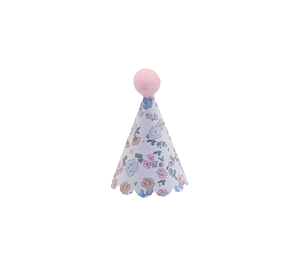 Mini Chapeuzinho Pompom Floral Liberty 10Un