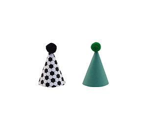 Mini Chapeuzinho Pompom Futebol 10Un