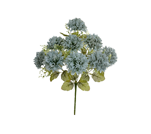 Flor Artificial Decorativa Azul Outono 40cm 1UN