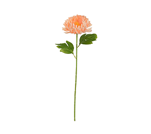 Flor Artificial Decorativa Crisantemo Salmon 54cm 1Un