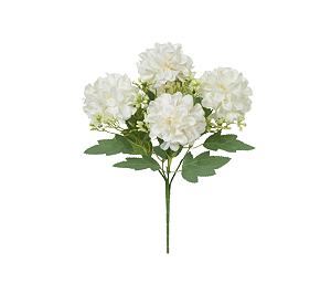 Flor Artificial Decorativa Branco 30cm 1Un