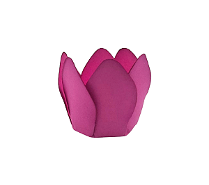 Forminha P/ Doces Tulipa Rosa Pink 30Un