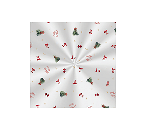 Saco Transparente Feliz Natal Pinheiro 15x29cm 50Un
