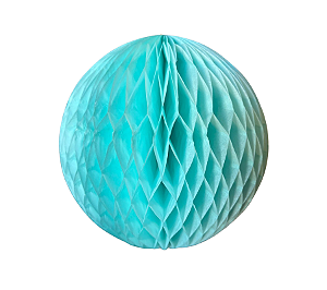 Globo Colmeia de papel tamanho GG 35cm - Verde Acqua 1Un