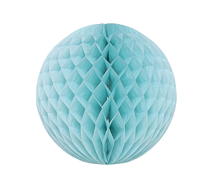 Globo Colmeia de papel tamanho GG 35cm - Acqua 1Un