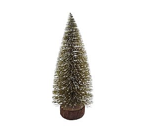 Enfeite Decorativo Árvore de Mesa Dourada Natal 25cm 1Un