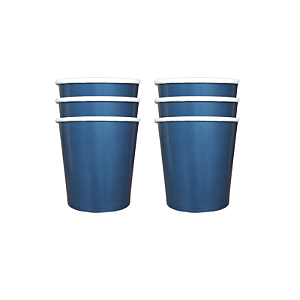 Copo De Papel Liso Azul Marinho 240ml 08un.