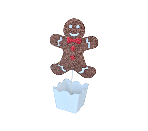 Cachepot Biscoito Natalino EVA Glitter Natal 01Un