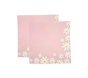 Guardanapo Papel Margarida Rosa 32,5cmx32,5cm 20Un