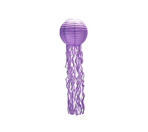 Enfeite de Papel Água Viva Sereia Lilás 25cm 1un