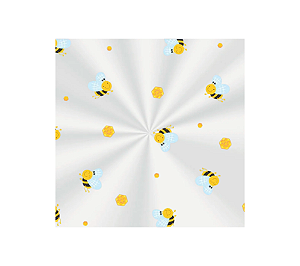 Saco Transparente Abelha Abelinhas Mel 11x19,5cm 50Un