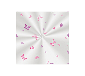 Saco Transparente Borboleta Lembrancinha 11cm x 19,5cm 100un