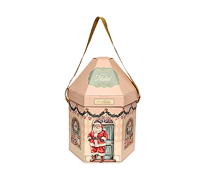 Caixa P/ Panetone Casinha Doce Natal 5Un