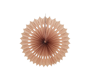 Enfeite Decorativo Leque de Papel Caramelo 1Un