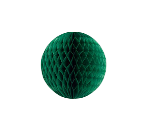 Globo Colmeia de papel tamanho M 17cm Verde Folha 1un