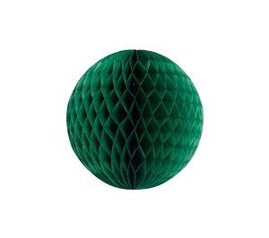 Globo Colmeia de papel tamanho G 24cm - Verde Folha 1Un