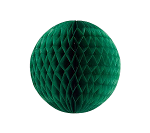 Globo Colmeia de papel tamanho GG 35cm - Verde Folha 1Un