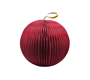 Enfeite Decorativo Bola Globo Gomo N°3 Vermelho 1Un