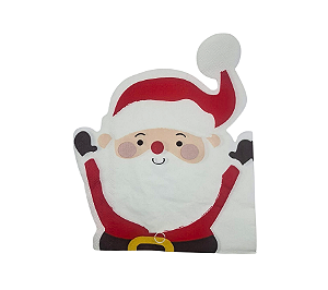 Guardanapo Papel Papai Noel Natal 40x33cm 20Un