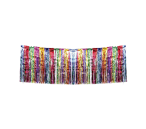 Faixa Metalizada Colorida Arco Íris 1Un