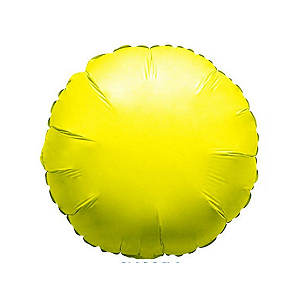 Balão Metalizado Redondo 9" 23cm - Amarelo
