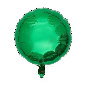 Balão Metalizado Redondo 9" 23cm - Verde