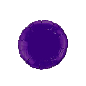 Balão Metalizado Redondo 9" 23cm - Roxo