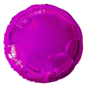 Balão Metalizado Redondo 9" 23cm - Pink