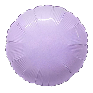 Balão Metalizado Redondo 9" 23cm - Lilás Bebê