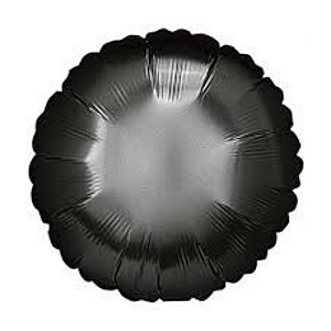 Balão Metalizado Redondo 9" 23cm - Preto