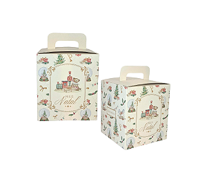 Embalagem Caixa Para Panetone Fechada Natal Candura 1Un