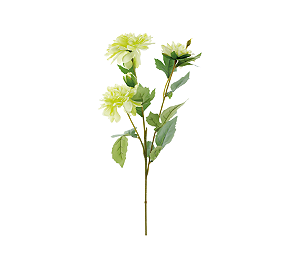 Flor Artificial Decorativa Haste Dalia Amarelo 66cm 1Un