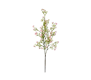 Flor Artificial Decorativa Haste Mini Flores Rosa 72cm 1Un
