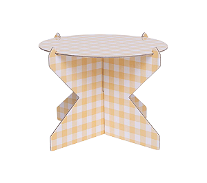 Boleira G - Xadrez Aveia  26cm / altura 20cm