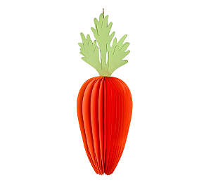 Enfeite Decorativo Cenoura Laranja Papel Páscoa