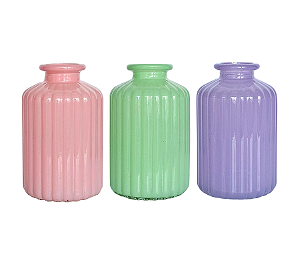 Vaso Decorativo Vidro Colorido Circular 1Un