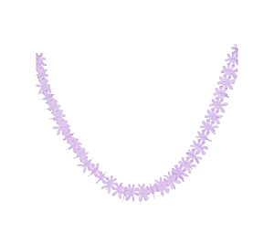 Guirlanda Muga de Papel Florzinha Lilás 1Un
