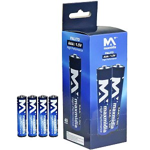 Pilhas Palito Aaa Tubo Caixa com 60 Unidades Power